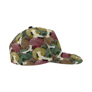 Japanese cranes flying forest dot pattern All Over Print Snapback Cap