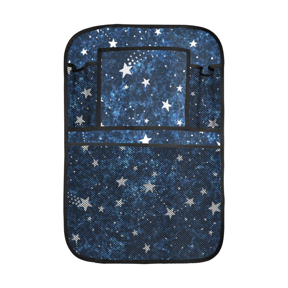 Night sky star pattern Car Seat Back Organizer