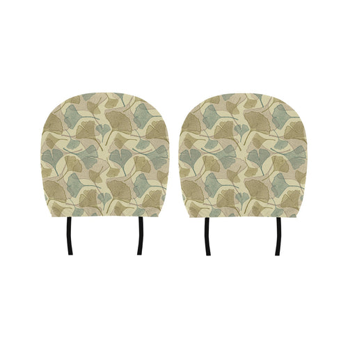 Ginkgo leaves design pattern Car Headrest Cover
