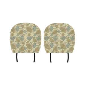 Ginkgo leaves design pattern Car Headrest Cover