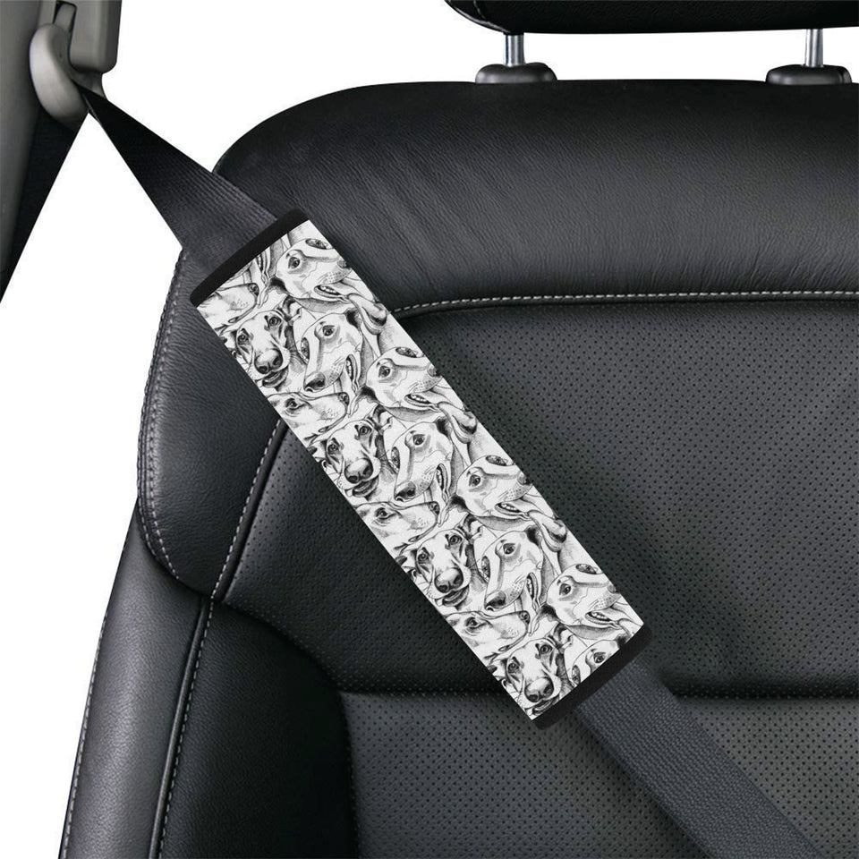 Greyhound Pattern Print Design 01 Car Seat Belt Cover