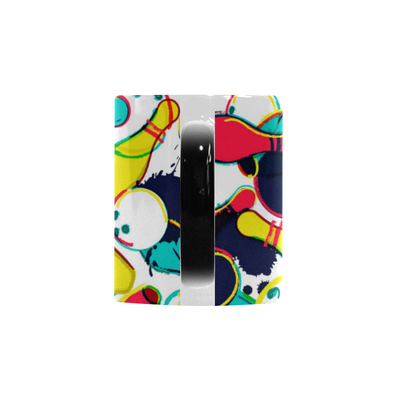 watercolor bowling ball pins Morphing Mug Heat Changing Mug