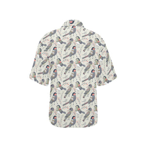 Pigeon Pattern Print Design 04 Women's All Over Print Hawaiian Shirt