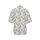 Pigeon Pattern Print Design 04 Women's All Over Print Hawaiian Shirt
