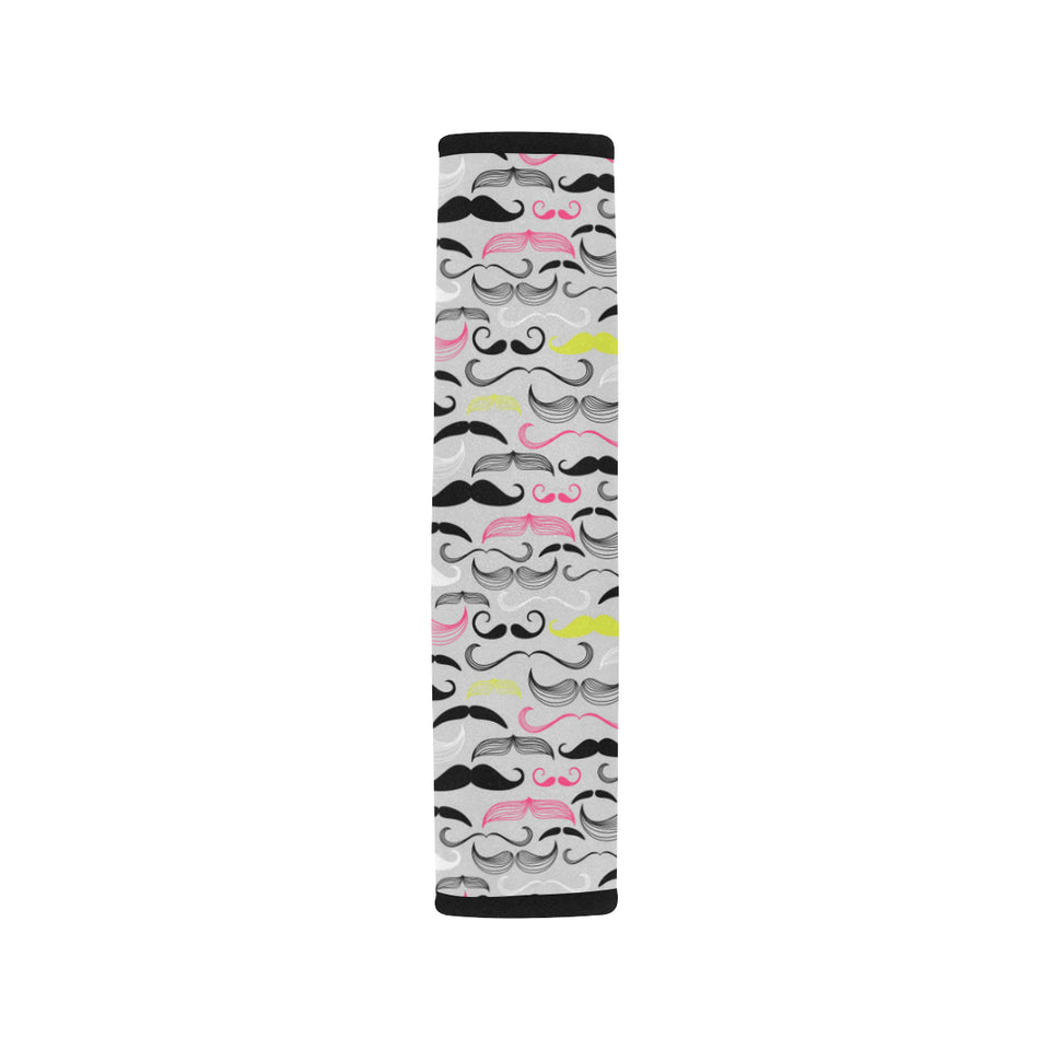 Mustache Beard Pattern Print Design 02 Car Seat Belt Cover