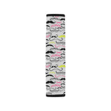 Mustache Beard Pattern Print Design 02 Car Seat Belt Cover