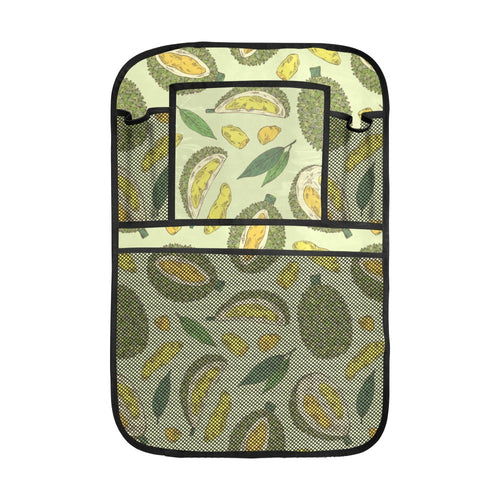 Durian leaves pattern background Car Seat Back Organizer