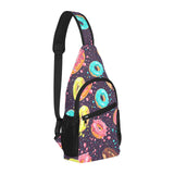 Colorful donut glaze pattern All Over Print Chest Bag