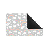 Cute rainbow clound star pattern Doormat