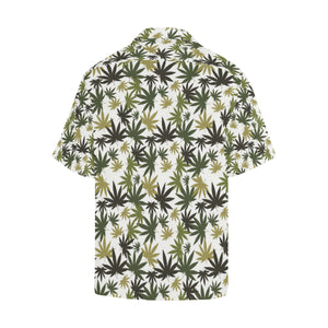 Canabis Marijuana Weed Pattern Print Design 05 Men's All Over Print Hawaiian Shirt (Model T58)