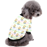 Cute hand drawn mermaid All Over Print Pet Dog Round Neck Fuzzy Shirt