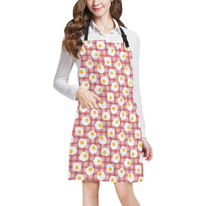 Fried Eggs Pattern Print Design 03 All Over Print Adjustable Apron