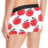 red apples white background Men's All Over Print Boxer Briefs Men's Underwear