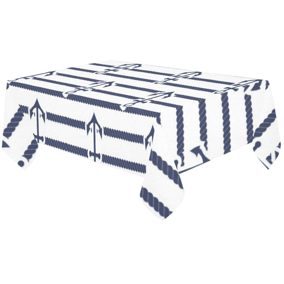 Anchor rope nautical pattern Tablecloth