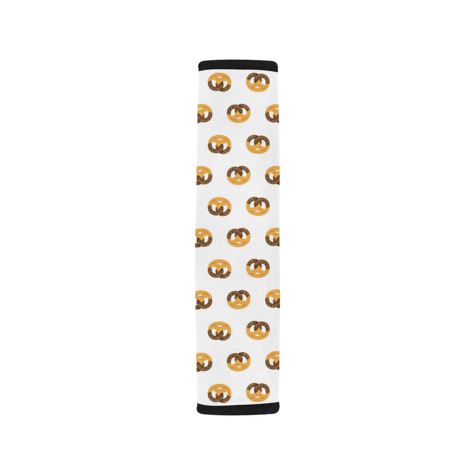 Pretzels Pattern Print Design 02 Car Seat Belt Cover