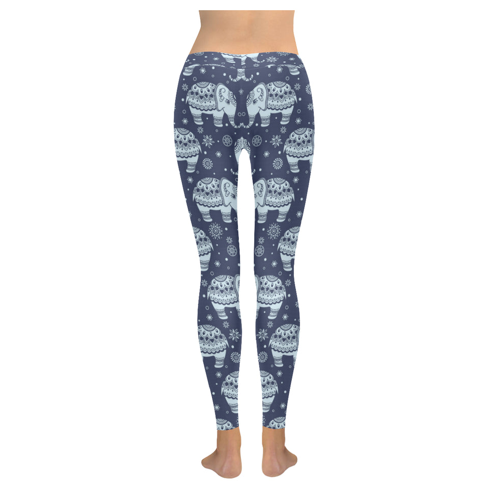 Elephant tribal design pattern Women's Legging Fulfilled In US