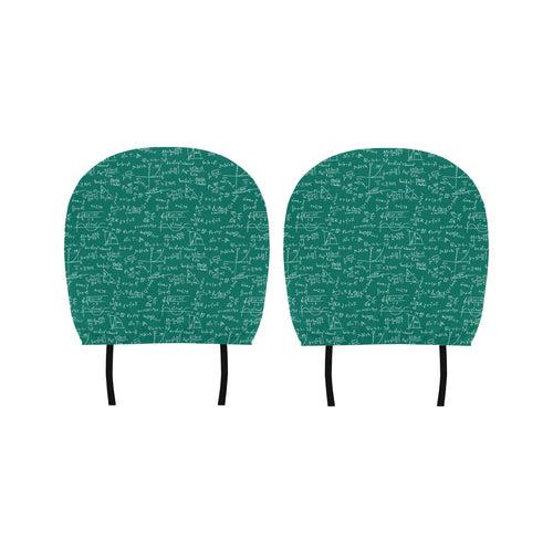 Math Pattern Print Design 01 Car Headrest Cover