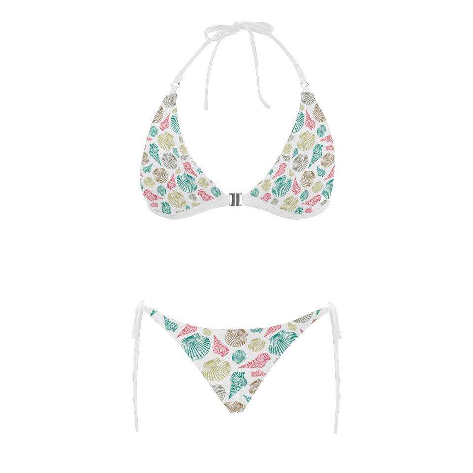Colorful shell pattern Sexy Bikinis Two-Piece Swimsuits