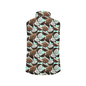 Coconut Pattern Print Design 03 Men's Padded Vest