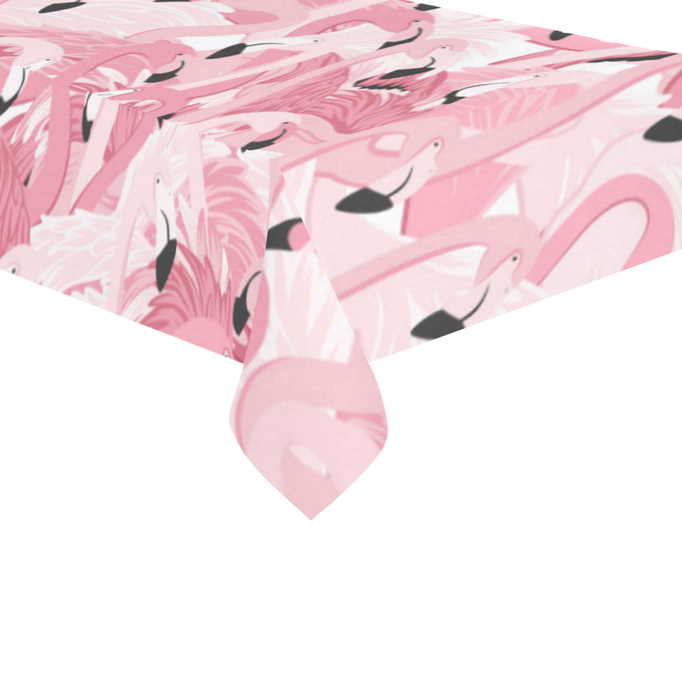 Pink flamingos pattern background Tablecloth