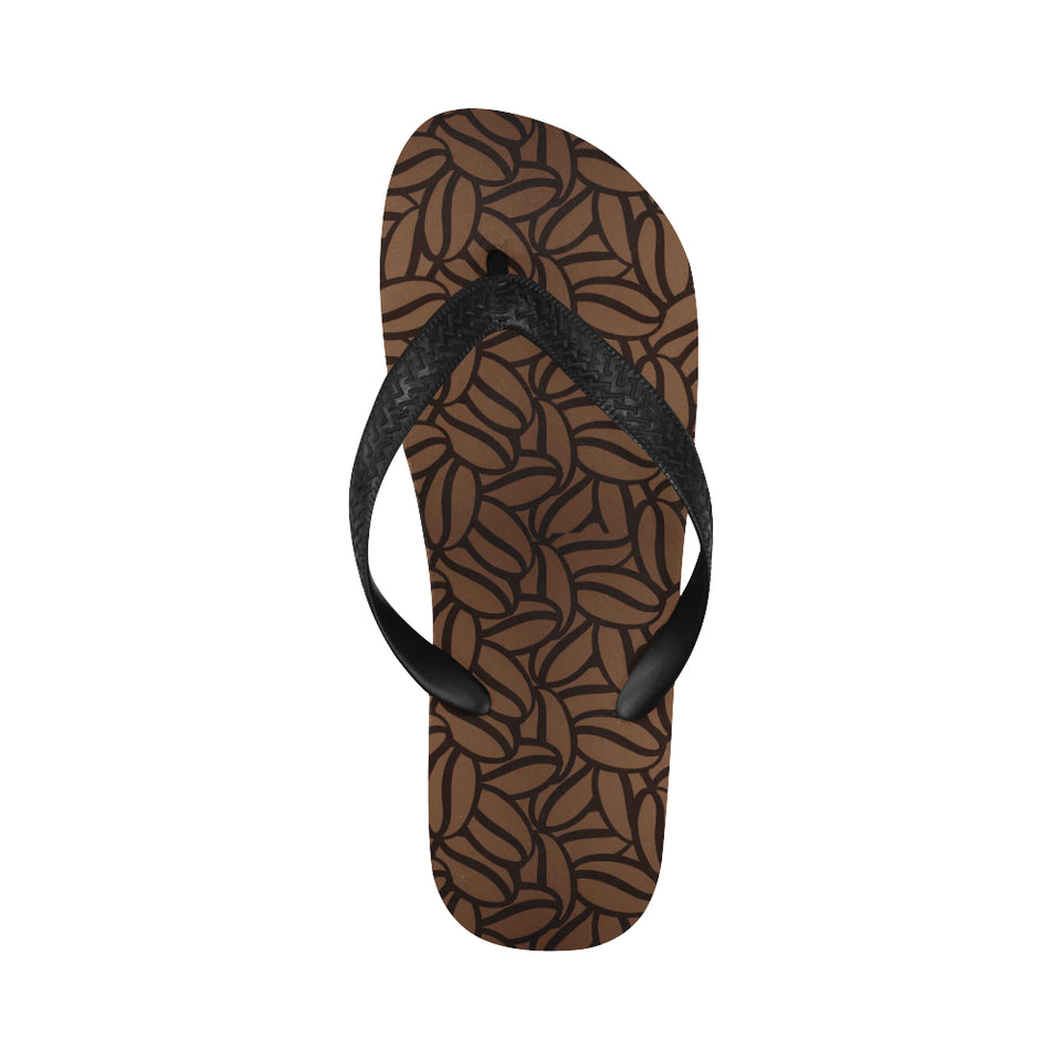 coffee bean pattern Unisex Flip Flops