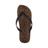 coffee bean pattern Unisex Flip Flops
