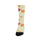 Onion garlic white red pattern Crew Socks