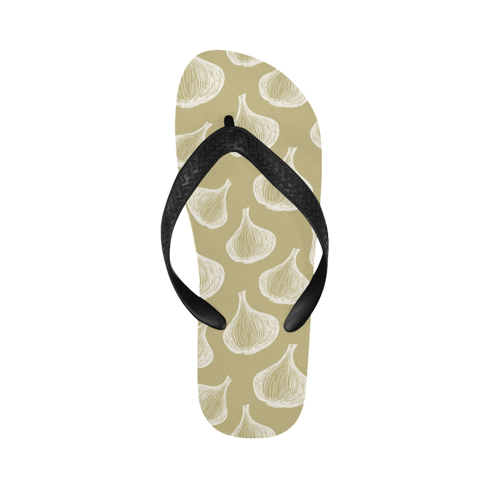 Garlic design pattern Unisex Flip Flops