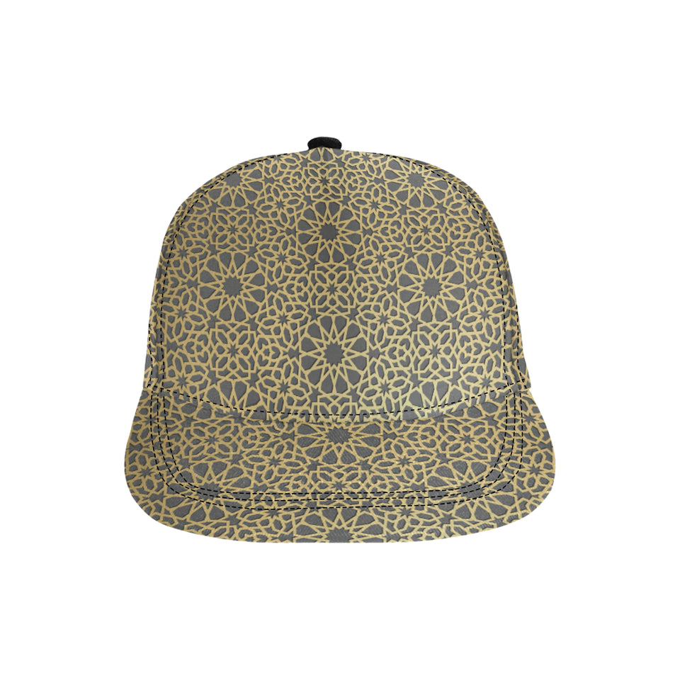 arabic star gold pattern All Over Print Snapback Cap