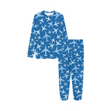 Airplane pattern in the sky Kids' Boys' Girls' All Over Print Pajama Set