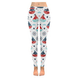 Cute color paper sailboat pattern Women's Legging Fulfilled In US