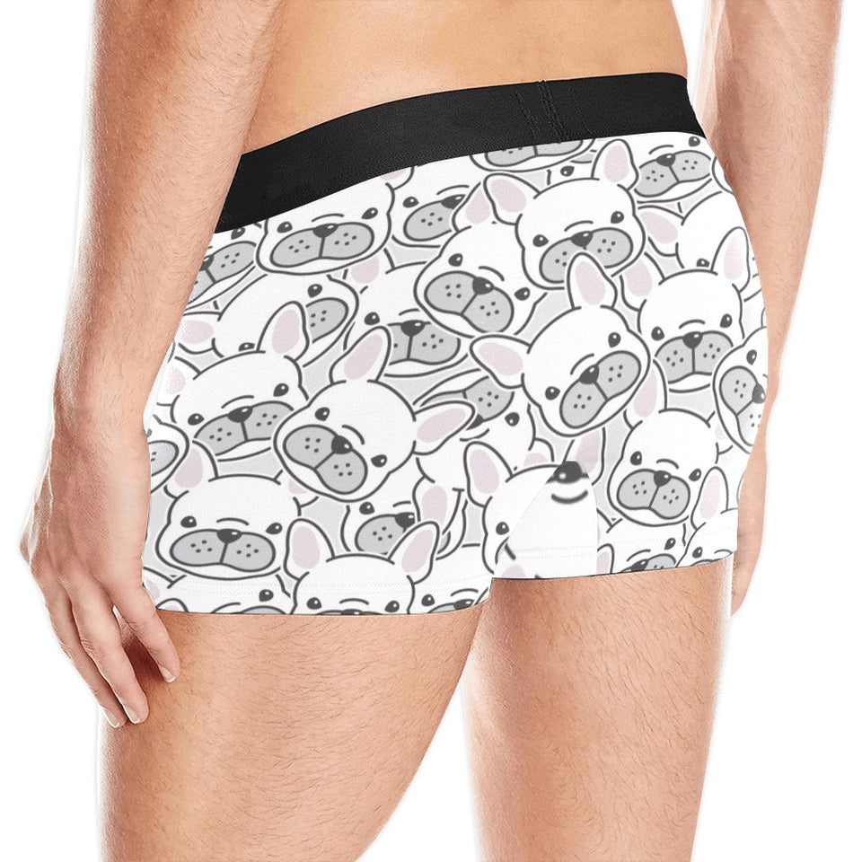 Cute french bulldog head pattern Men's All Over Print Boxer Briefs Men's Underwear