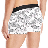 Cute french bulldog head pattern Men's All Over Print Boxer Briefs Men's Underwear