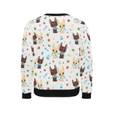 Cute Chihuahua dog pattern Men's Crew Neck Sweatshirt