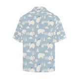 Cute polar bears Christmas decoration pattern Men's All Over Print Hawaiian Shirt