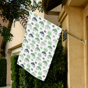 Chameleon lizard succulent plant pattern House Flag Garden Flag