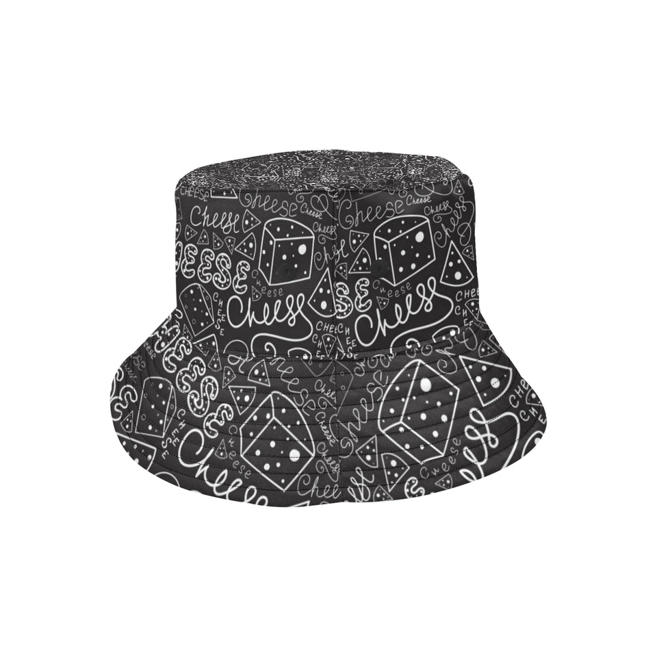 Handwritten cheese pattern Unisex Bucket Hat