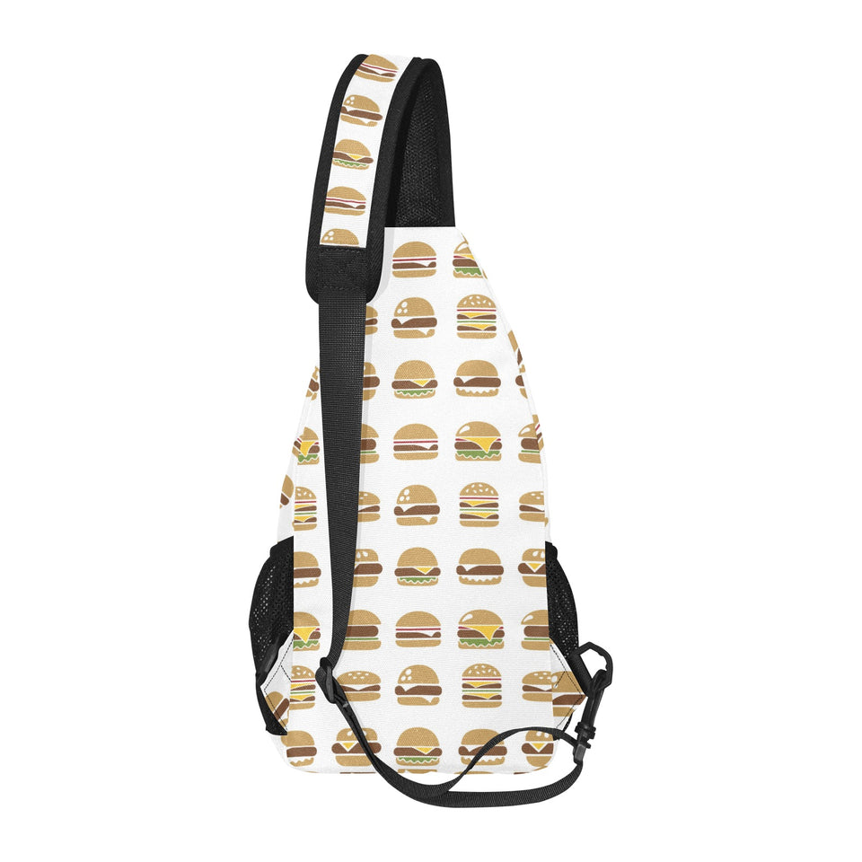 Hamburger Pattern Print Design 02 All Over Print Chest Bag