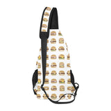 Hamburger Pattern Print Design 02 All Over Print Chest Bag