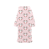 Cute goat pattern Blanket Robe with Sleeves