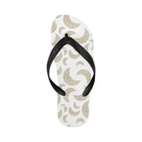 Cool gold moon abstract pattern Unisex Flip Flops