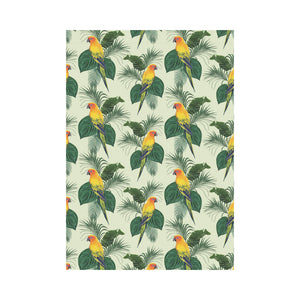 Beautiful parrot palm leaves pattern House Flag Garden Flag