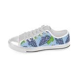Watercolor grape pattern Men's Low Top Shoes White