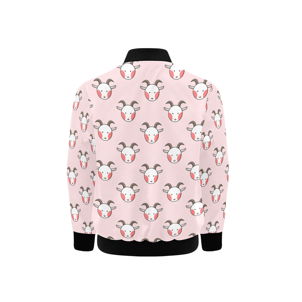 Cute goat pattern Kids' Boys' Girls' Bomber Jacket