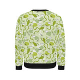 Cute frog dragonfly pattern Men's Crew Neck Sweatshirt