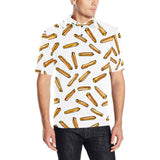 French fries potato pattern Men's All Over Print Polo Shirt