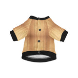 Wood Printed Pattern Print Design 05 All Over Print Pet Dog Round Neck Fuzzy Shirt