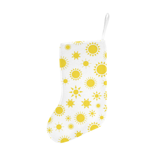 Sun pattern Christmas Stocking