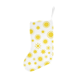Sun pattern Christmas Stocking