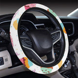 Cake cupcake design pattern Car Steering Wheel Cover